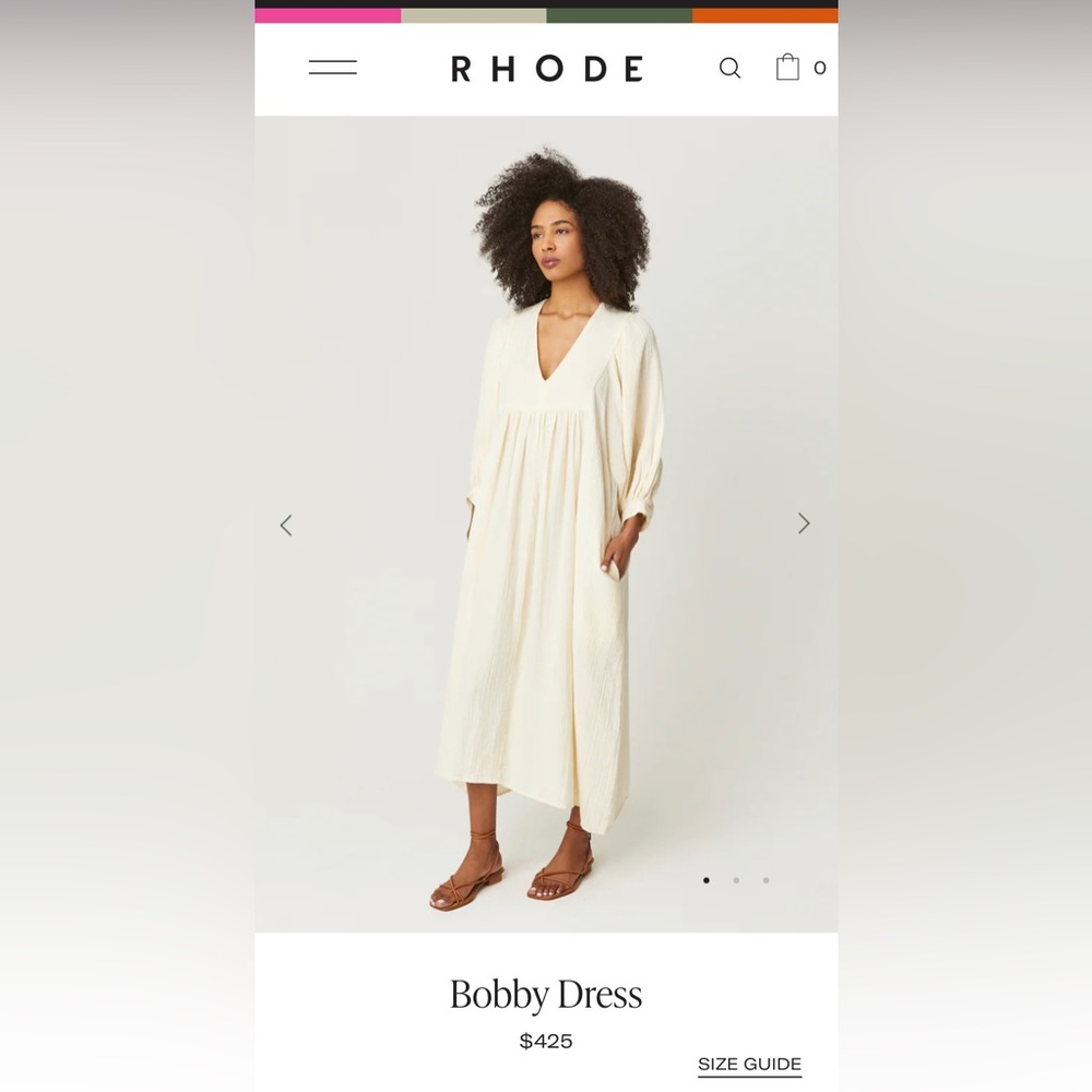 BRAND NWT RHODE Bobby Dress